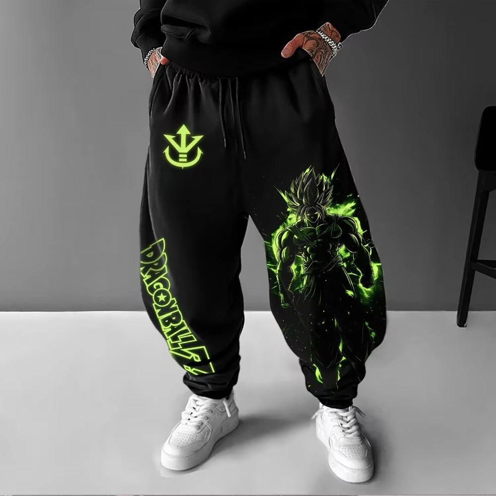 Y2K Winter Clothing - Dragon Ball Men's Pants Sportswear Broly