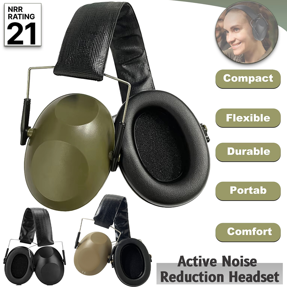 Ear Muff Foldable - Noise Reduction Safety Ear Muffs Shooters