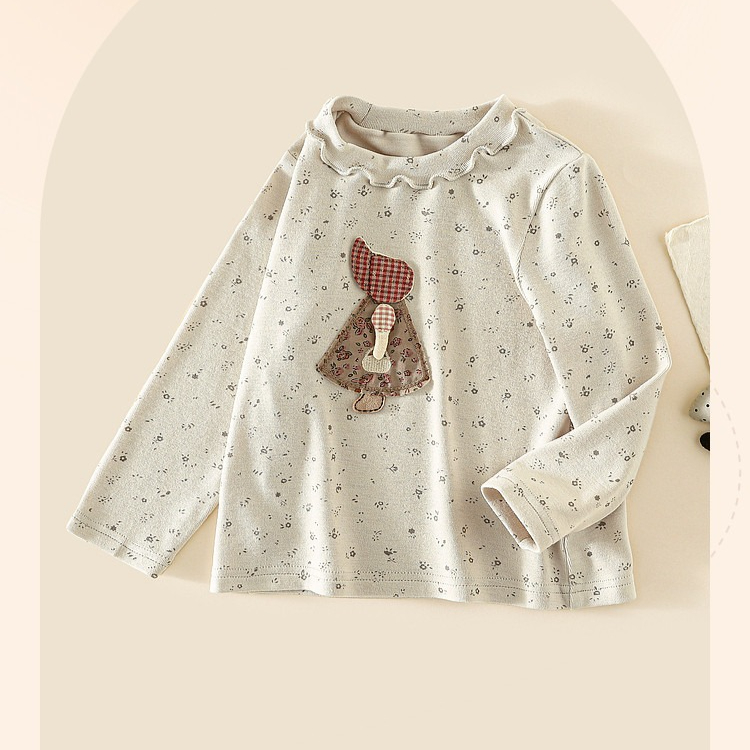 Winter Clothing Label - Girls T-shirt 2026 Autumn and Winter