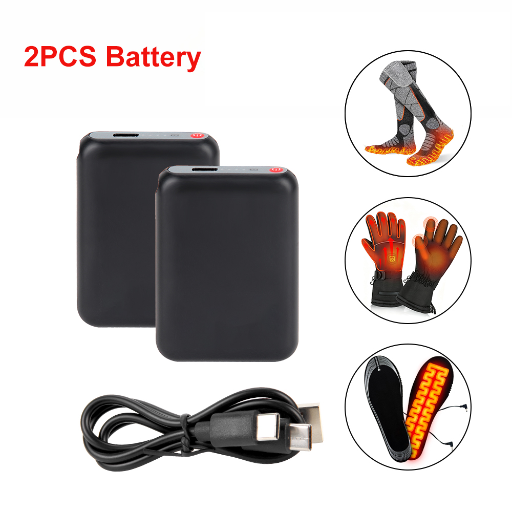Heated Insole Rechargeable - 5V 6000mAh Heated Socks Battery for