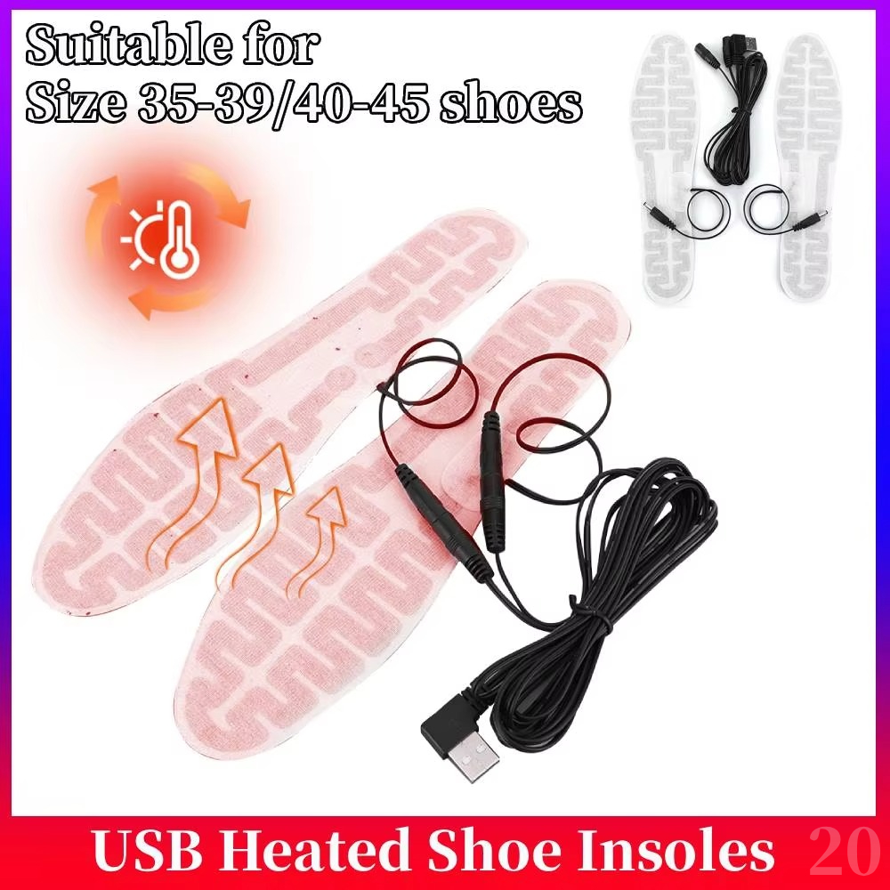 Heated Insole Rechargeable - USB Heated Shoe Insoles Foot Warmer