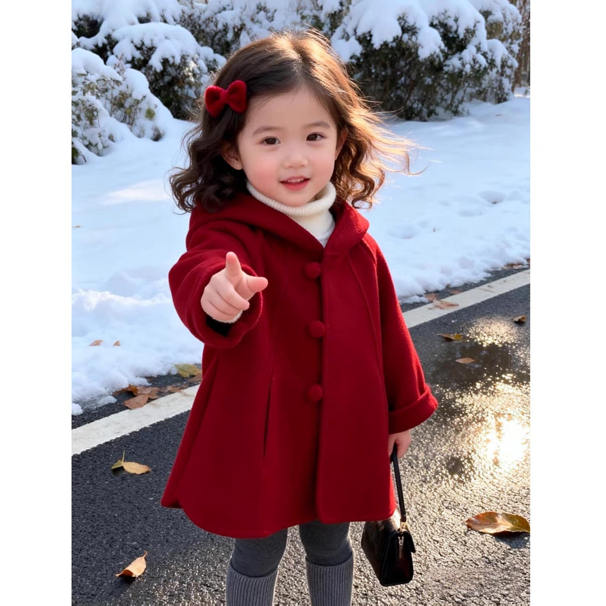 Girls Wool Coat Autumn Winter  - đánh giá và giá Winter Clothing For Baby Girl