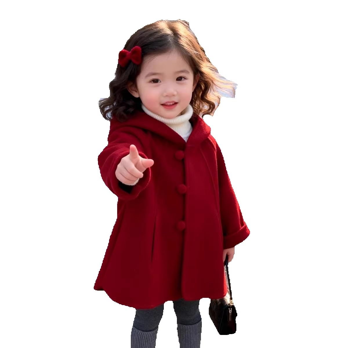 Girls Wool Coat Autumn Winter  - đánh giá và giá Winter Clothing For Baby Girl