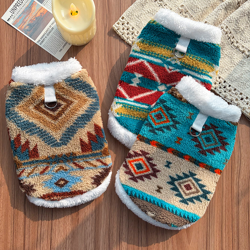 Ethnic Diamond Pattern Pet Ves - đánh giá và giá Winter Clothing Patterns