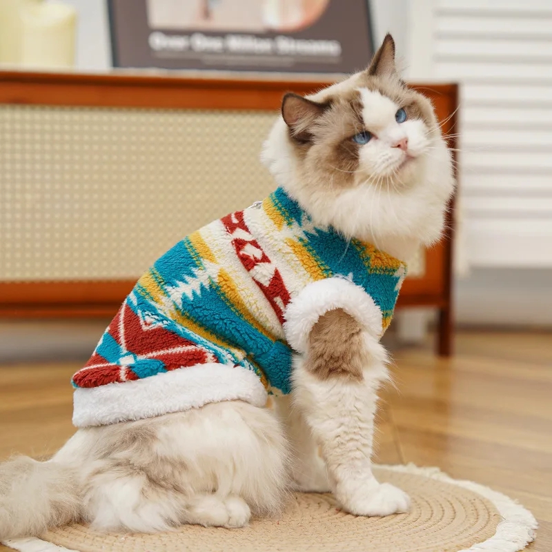 Ethnic Diamond Pattern Pet Ves - đánh giá và giá Winter Clothing Patterns