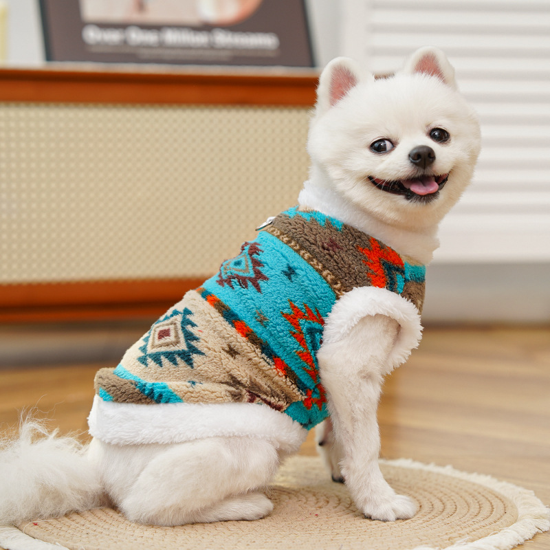 Ethnic Diamond Pattern Pet Ves - đánh giá và giá Winter Clothing Patterns