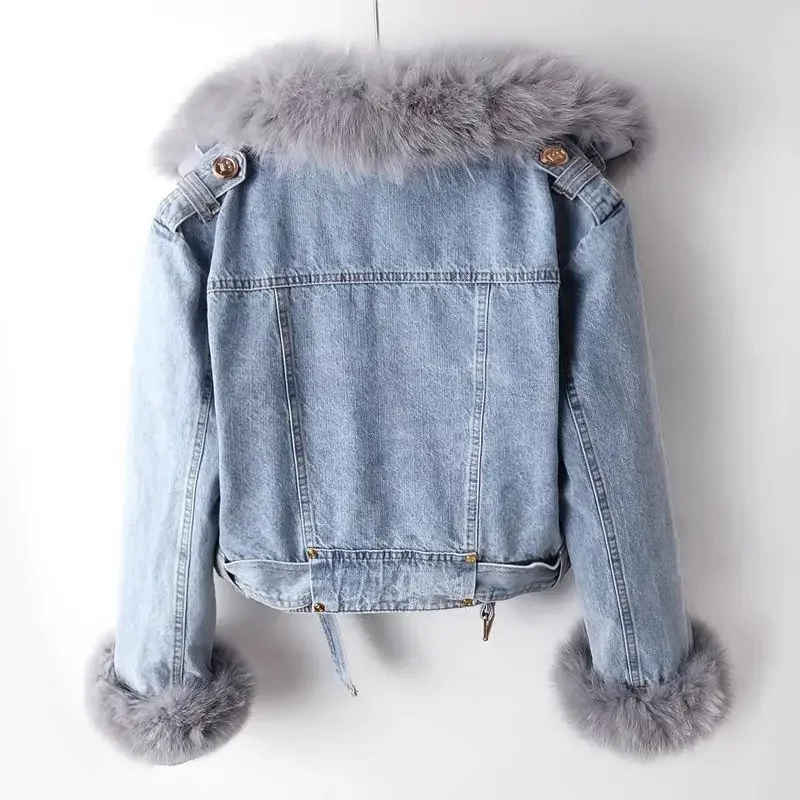 Denim Jacket for Women Short T - đánh giá và giá Y2K Winter Clothing
