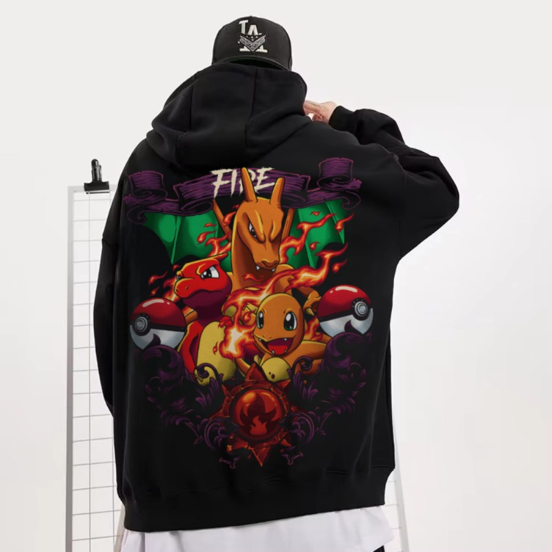 Black Oversized 4xl Pok É Mon  - đánh giá và giá Y2K Winter Clothing