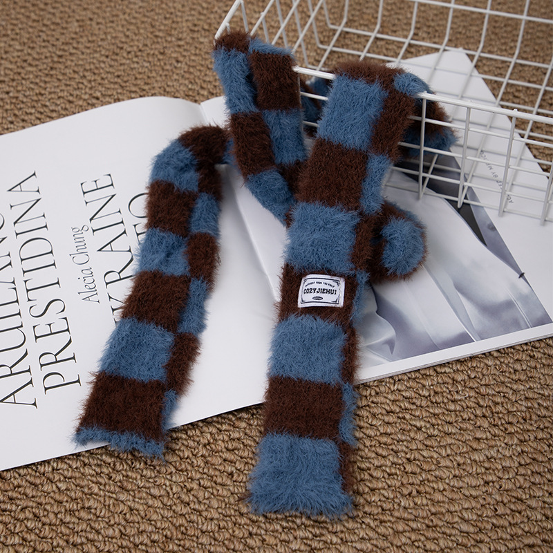 Y2k Striped Plush Narrow Long  - đánh giá và giá Y2K Winter Clothing