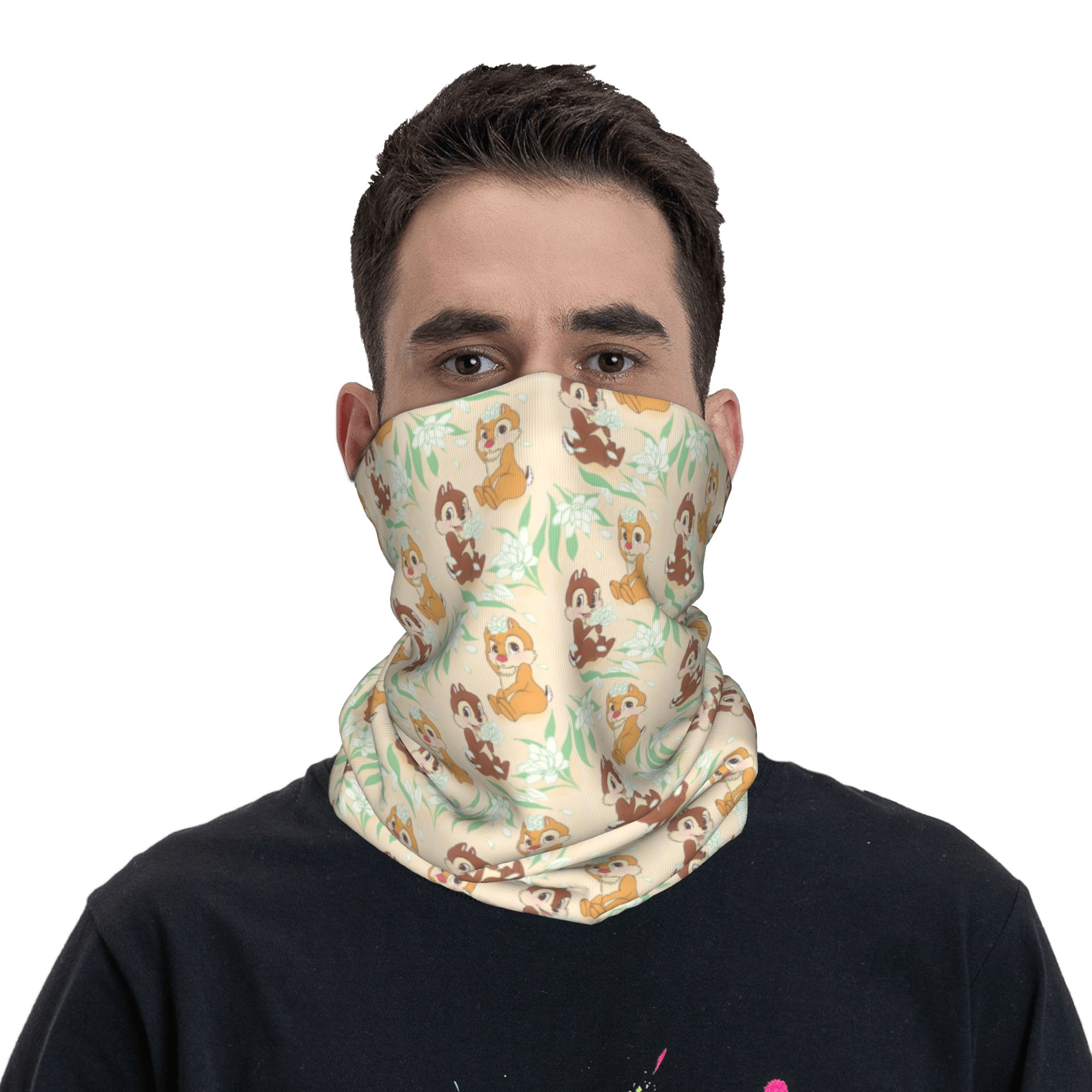Custom Cute C-Chip And D-Dale  - đánh giá và giá Neck Gaiter Fleece
