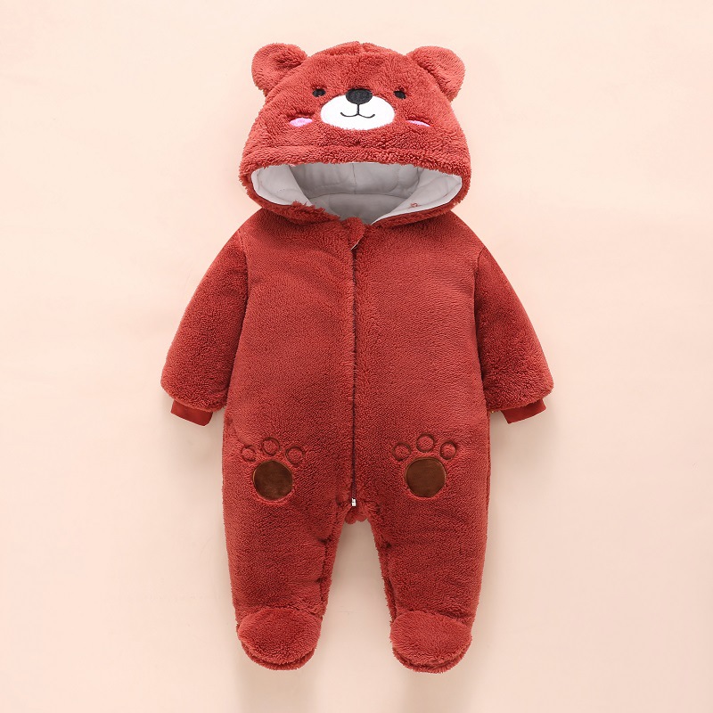 0-12M Baby Rompers Cute Bear T - đánh giá và giá Winter Clothing For 1 Year Old Girl