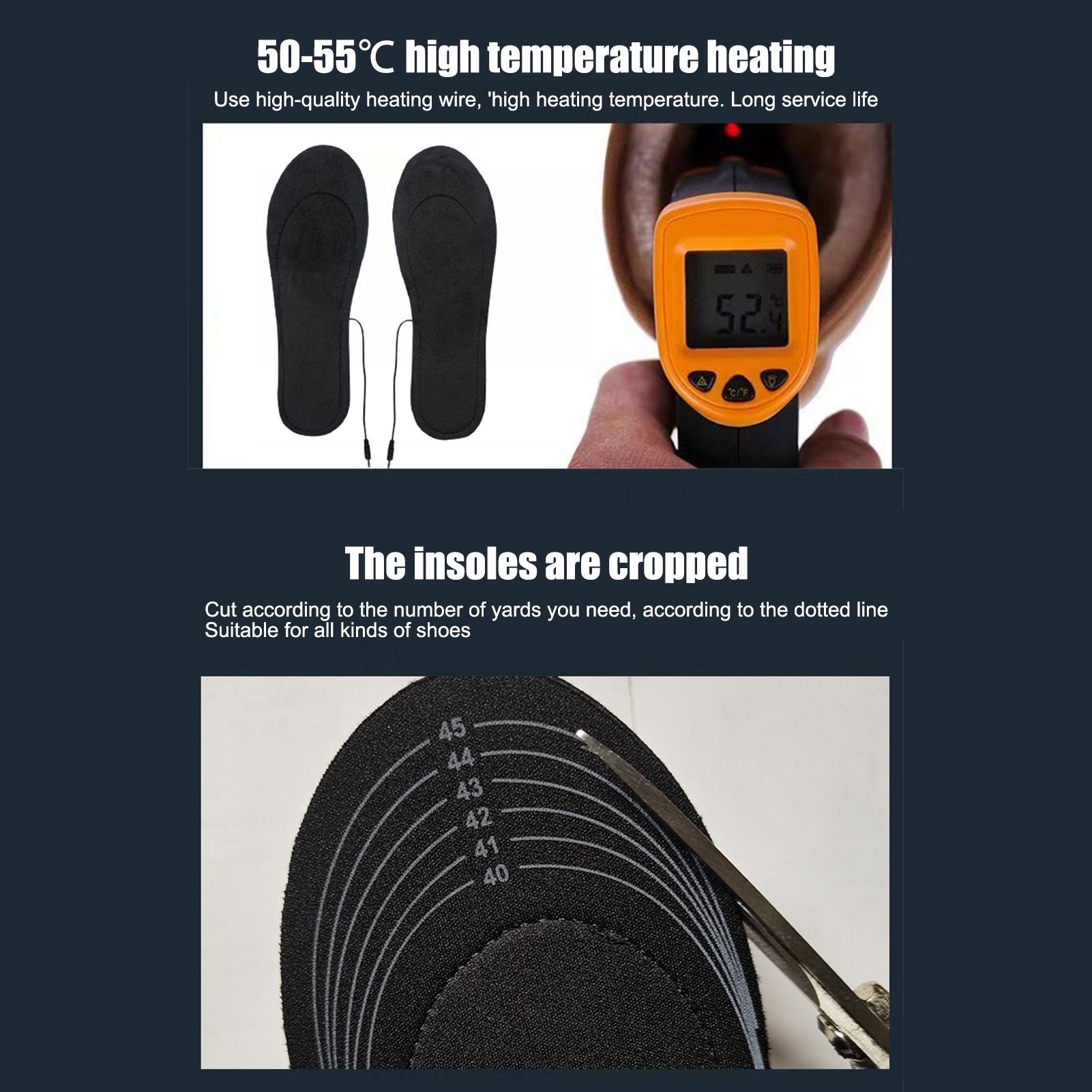 USB Heated Insoles Cuttable Th - đánh giá và giá Heated Insole Rechargeable