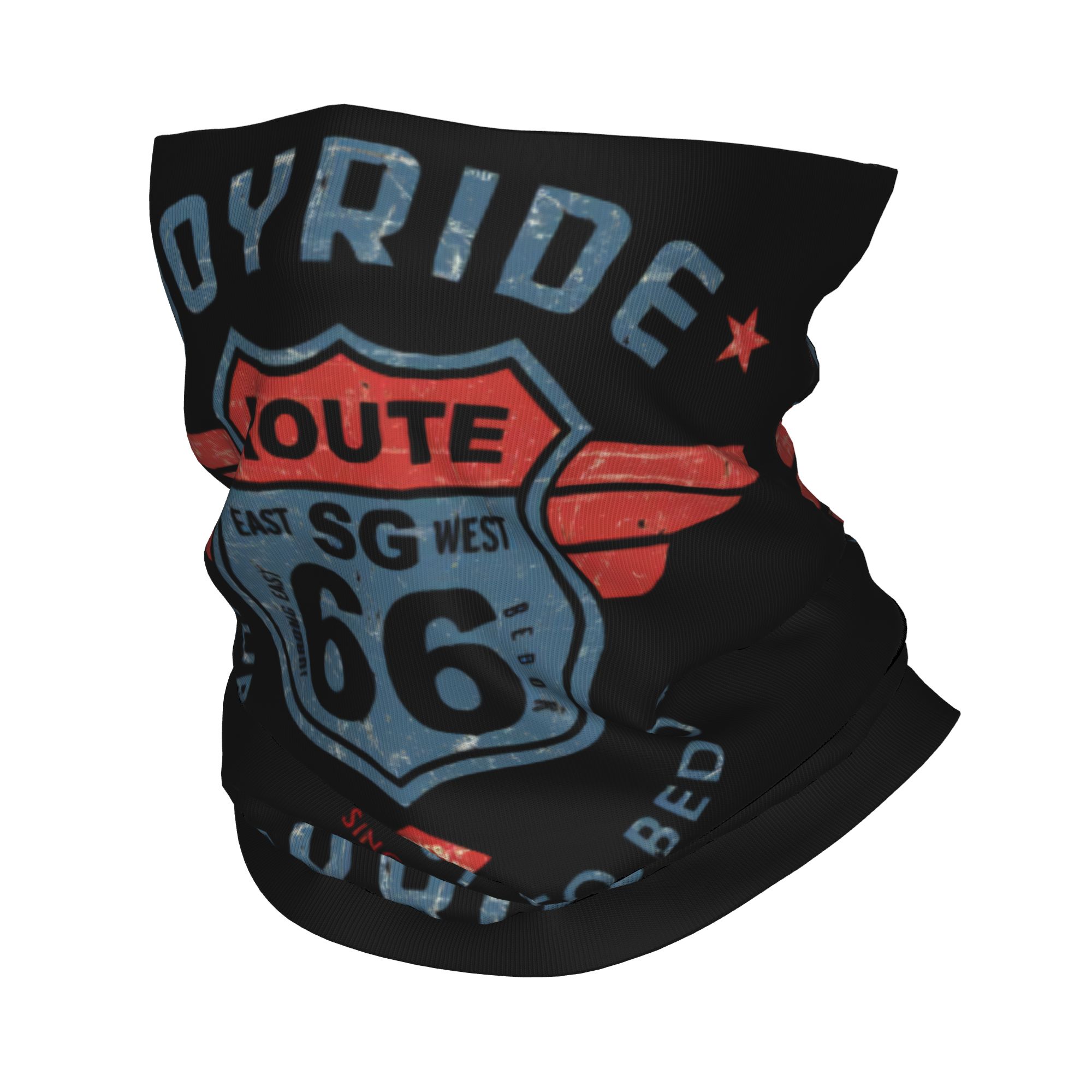 Motorcycle Ride Route 66 Neck  - đánh giá và giá Neck Gaiter Fleece