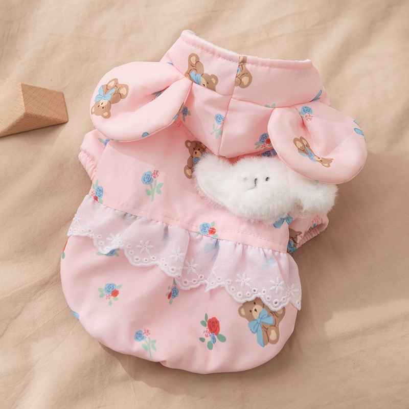 Winter Rose-patterned Dog Clot - đánh giá và giá Winter Clothing Patterns