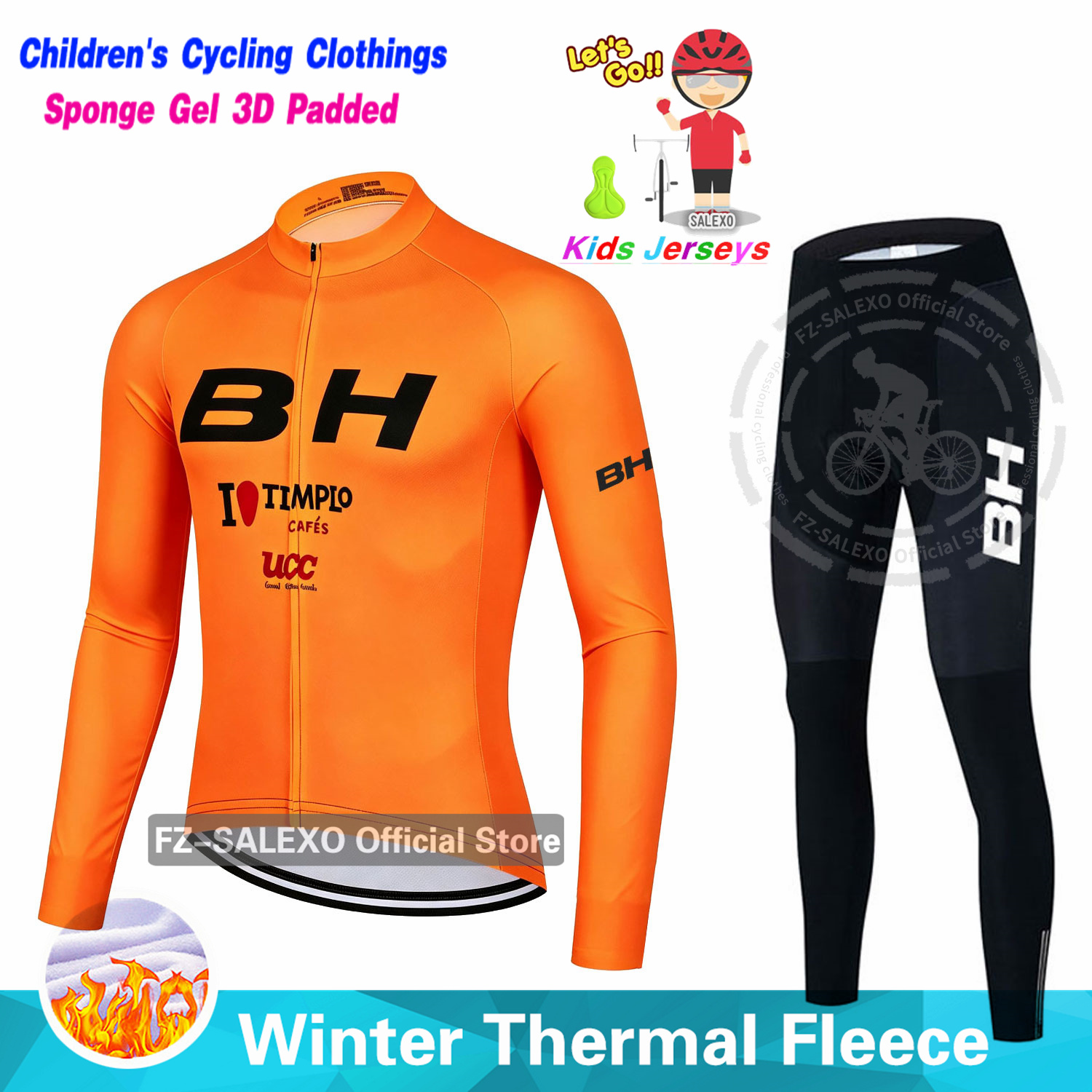 BH Winter Kids Cycling Jersey  - đánh giá và giá Winter Clothing Kids Sale