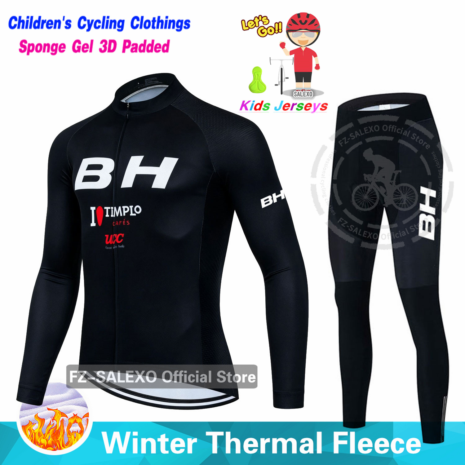 BH Winter Kids Cycling Jersey  - đánh giá và giá Winter Clothing Kids Sale