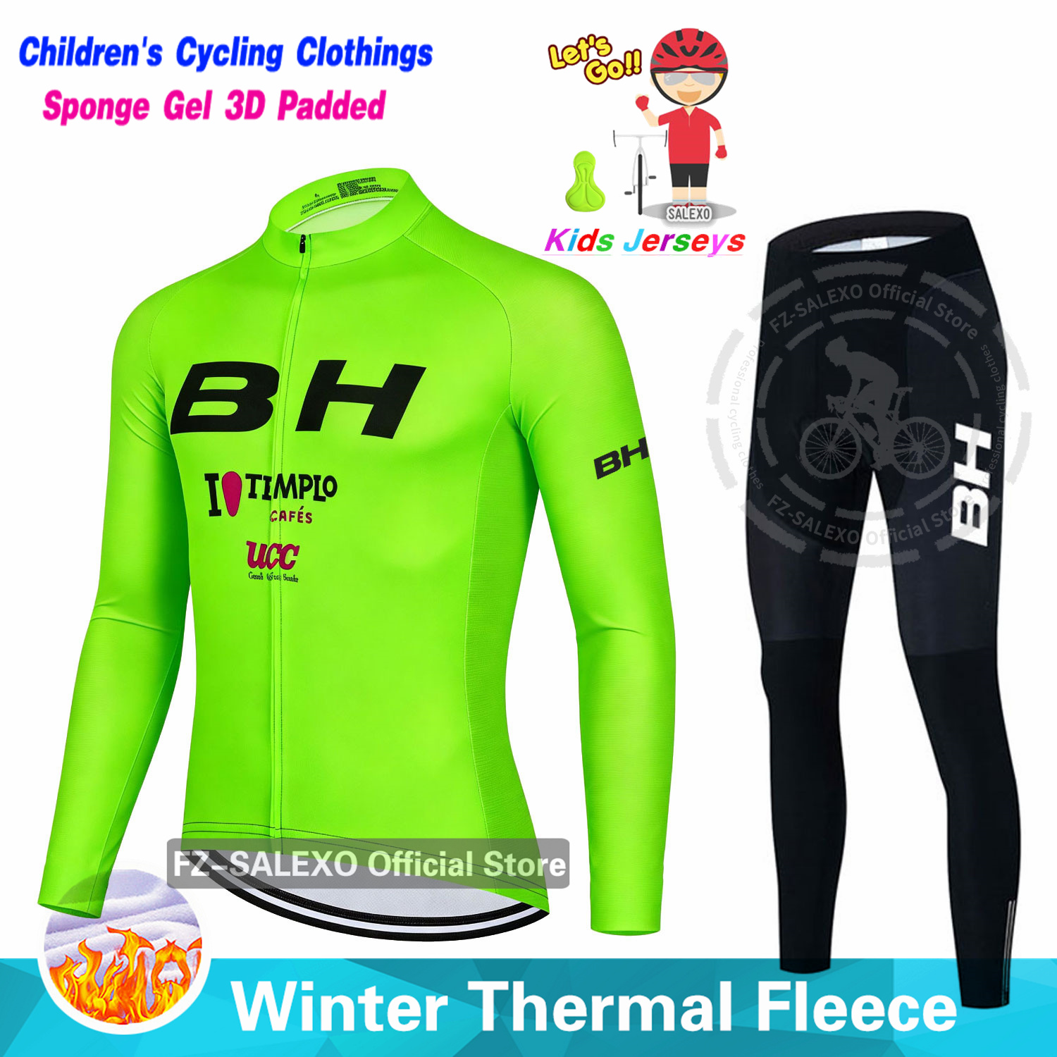 BH Winter Kids Cycling Jersey  - đánh giá và giá Winter Clothing Kids Sale