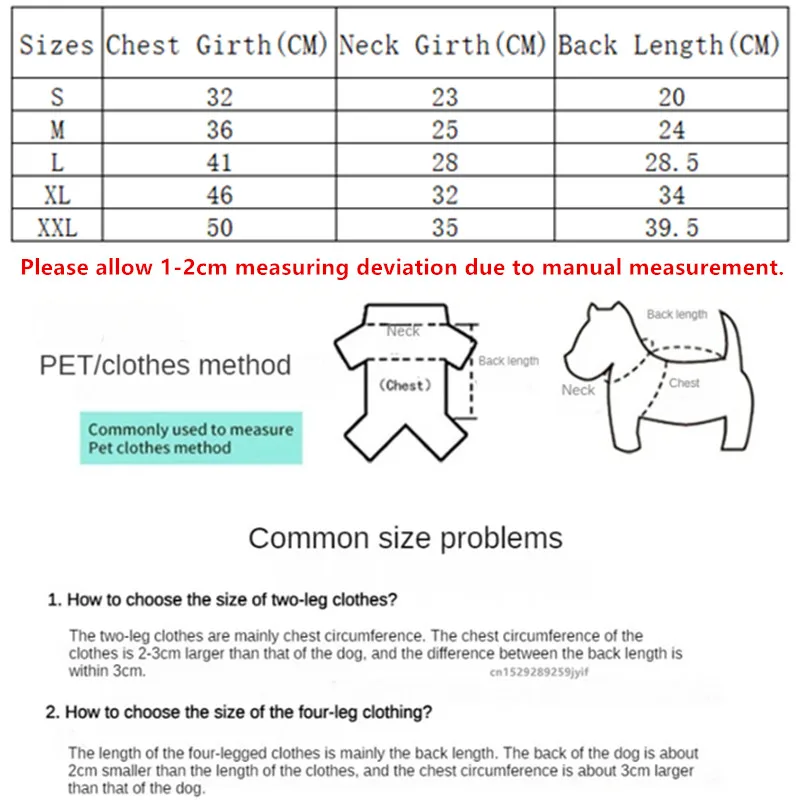 Best-selling pet clothes, autu - đánh giá và giá Winter Clothing Patterns