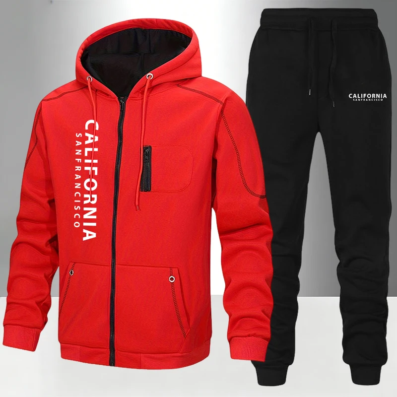 Men's Tracksuit Casual Hoodie  - đánh giá và giá Jacket Winter Clothing