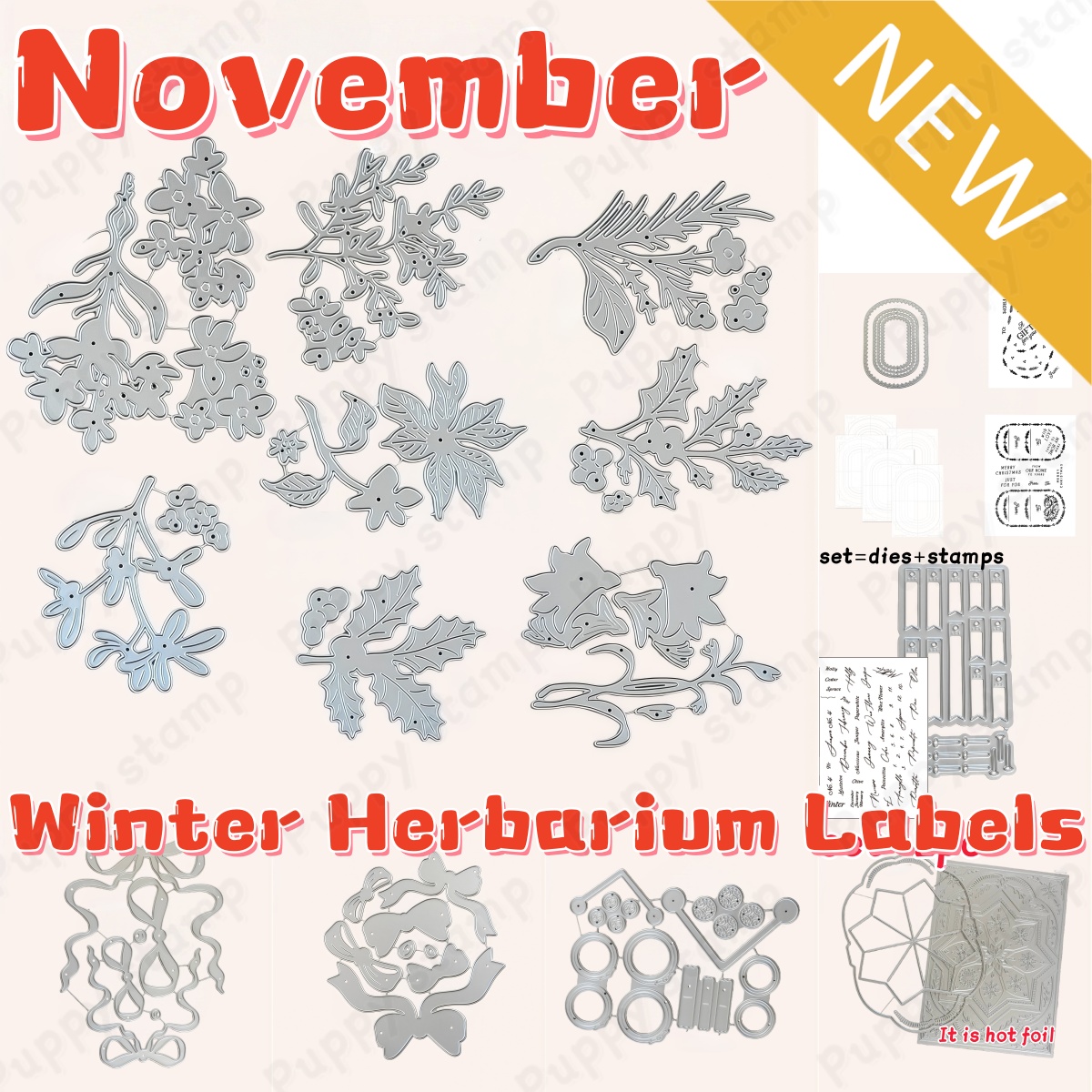 Winter Herbarium Labels Metal  - đánh giá và giá Winter Clothing Label