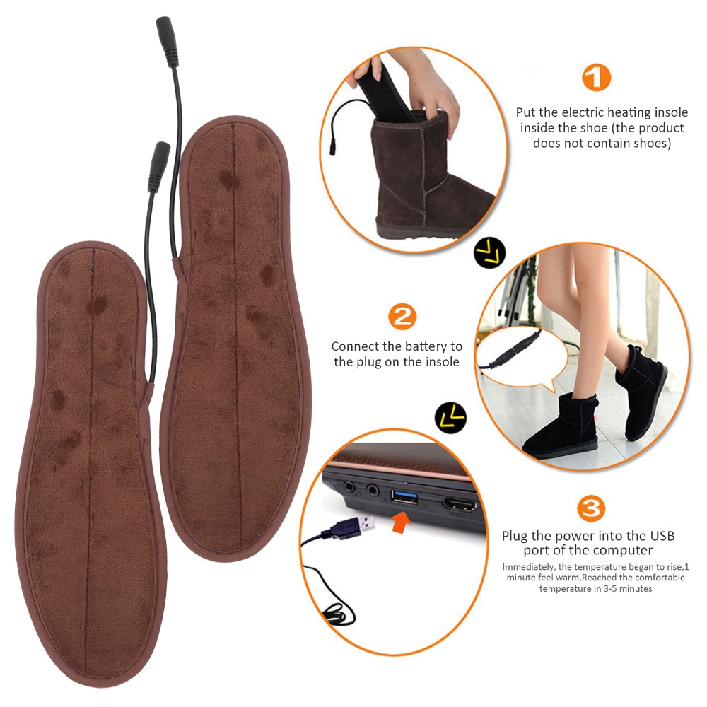 1 Pair Fast Heating Waterproof - đánh giá và giá Heated Insole Rechargeable
