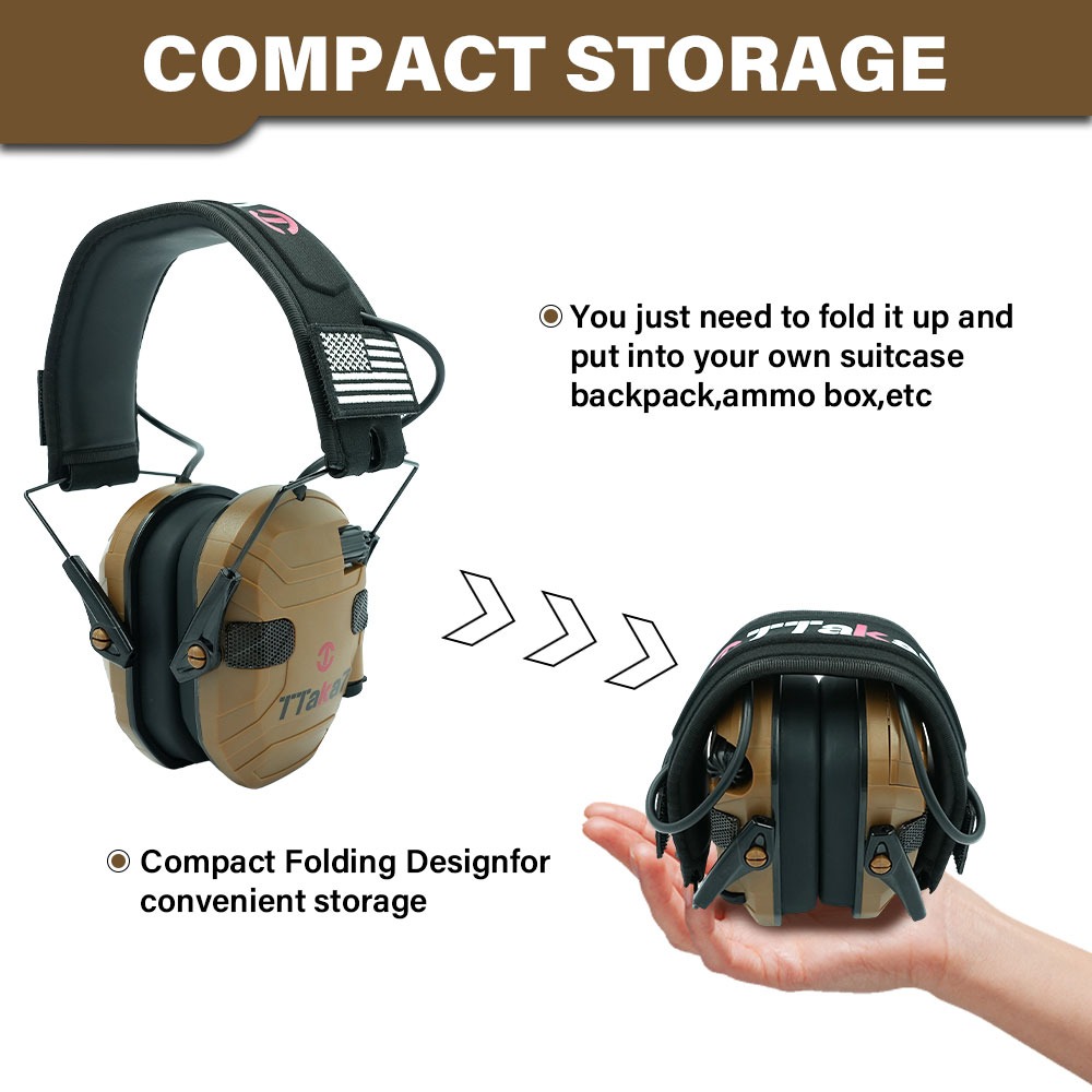 New W1/W3 Foldable Electronic  - đánh giá và giá Ear Muff Foldable
