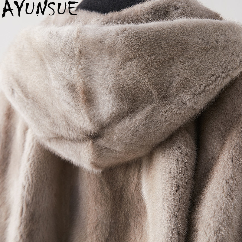AYUSNUE Luxury Natural Mink Fu - đánh giá và giá Winter Clothing Label