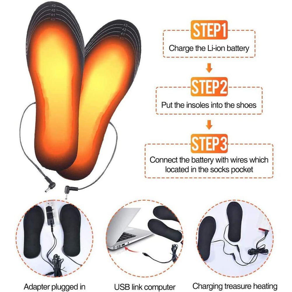 USB Rechargeable Heated Insole - đánh giá và giá Heated Insole Rechargeable
