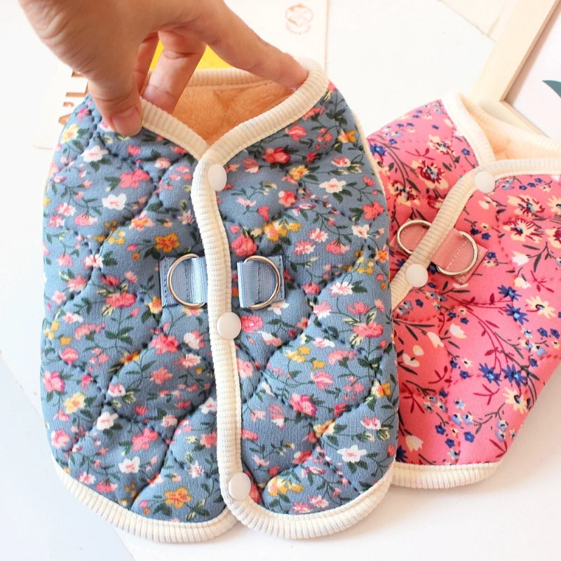 Winter Flower Pattern Pet Dog  - đánh giá và giá Winter Clothing Patterns