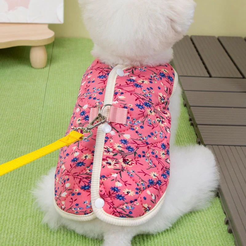 Winter Flower Pattern Pet Dog  - đánh giá và giá Winter Clothing Patterns