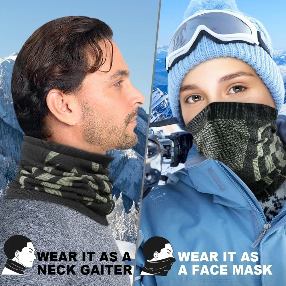 Mùa Đông Vòng Ống Mềm Mại Cao  - đánh giá và giá Neck Gaiter Fleece